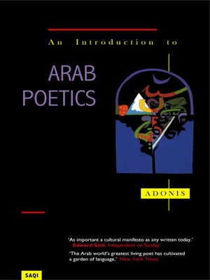 cover image of An Introduction to Arab Poetics